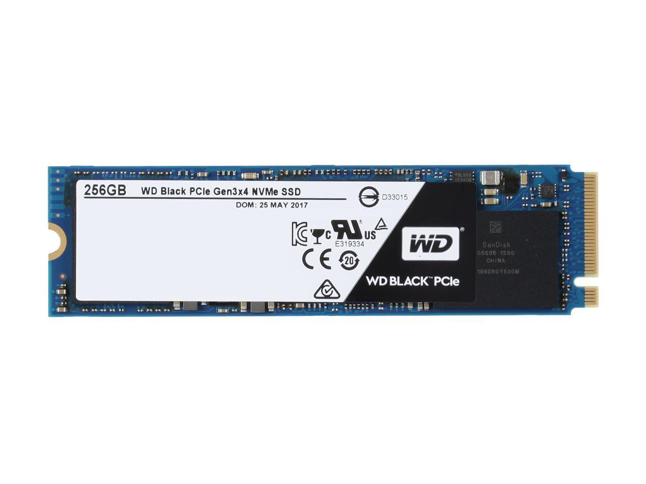 WD Black 256GB Performance SSD - M.2 2280 PCIe NVMe Solid State Drive - WDS256G1X0C