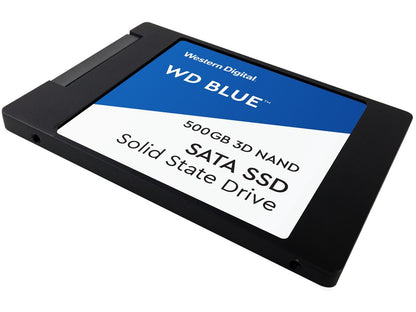 WD Blue 3D NAND 500GB Internal SSD - SATA III 6Gb/s 2.5"/7mm Solid State Drive - WDS500G2B0A