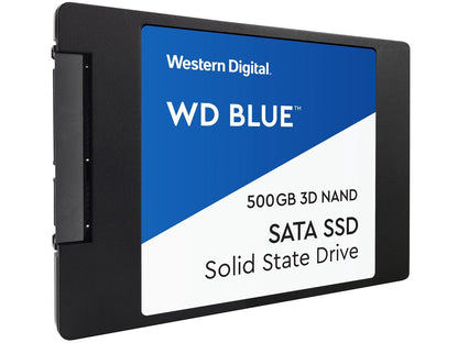 WD Blue 3D NAND 500GB Internal SSD - SATA III 6Gb/s 2.5"/7mm Solid State Drive - WDS500G2B0A