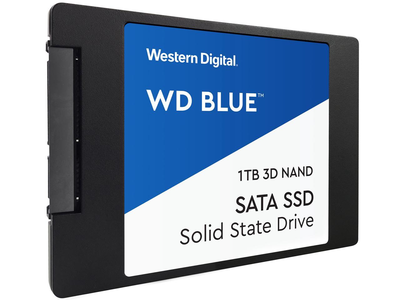 WD Blue 3D NAND 1TB Internal SSD - SATA III 6Gb/s 2.5"/7mm Solid State Drive - WDS100T2B0A