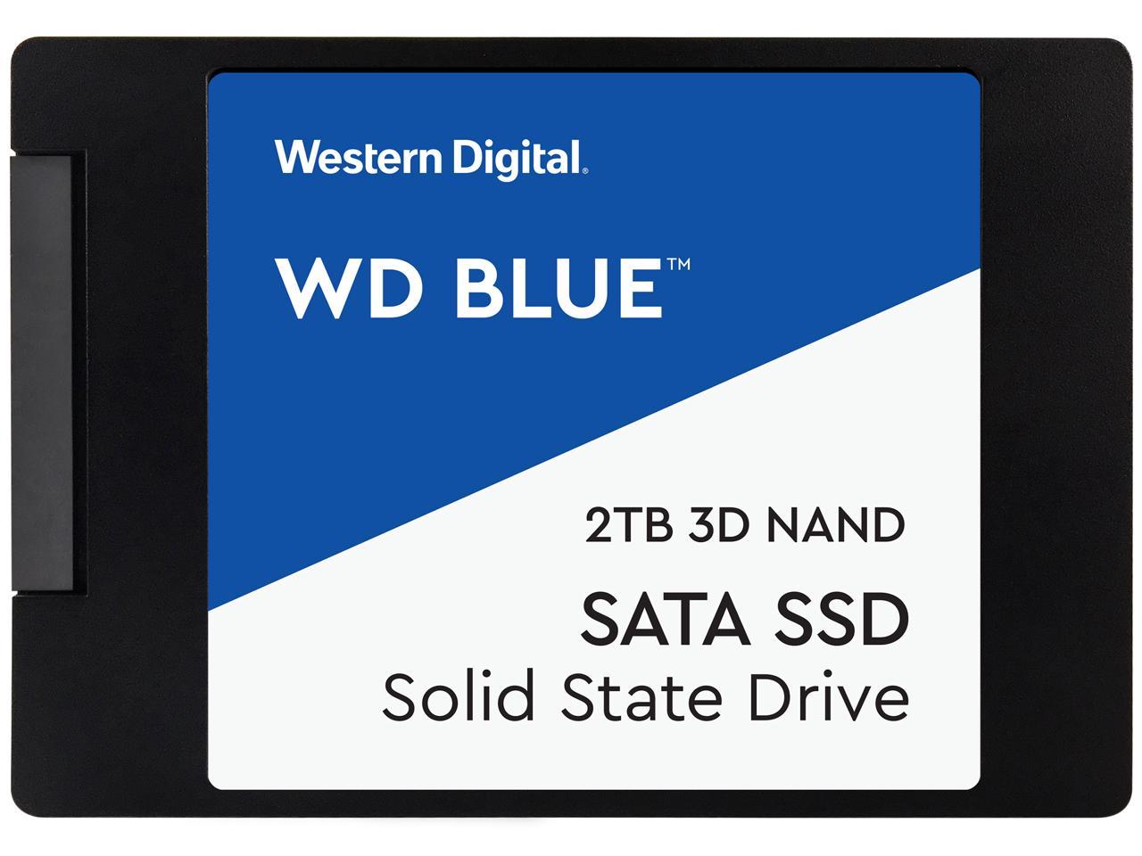 WD Blue 3D NAND 2TB Internal SSD - SATA III 6Gb/s 2.5"/7mm Solid State Drive - WDS200T2B0A
