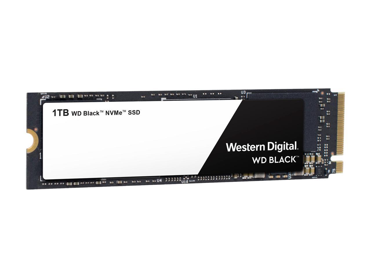 WD Black NVMe M.2 2280 1TB PCI-Express 3.0 x4 3D NAND Internal Solid State Drive (SSD) WDS100T2X0C