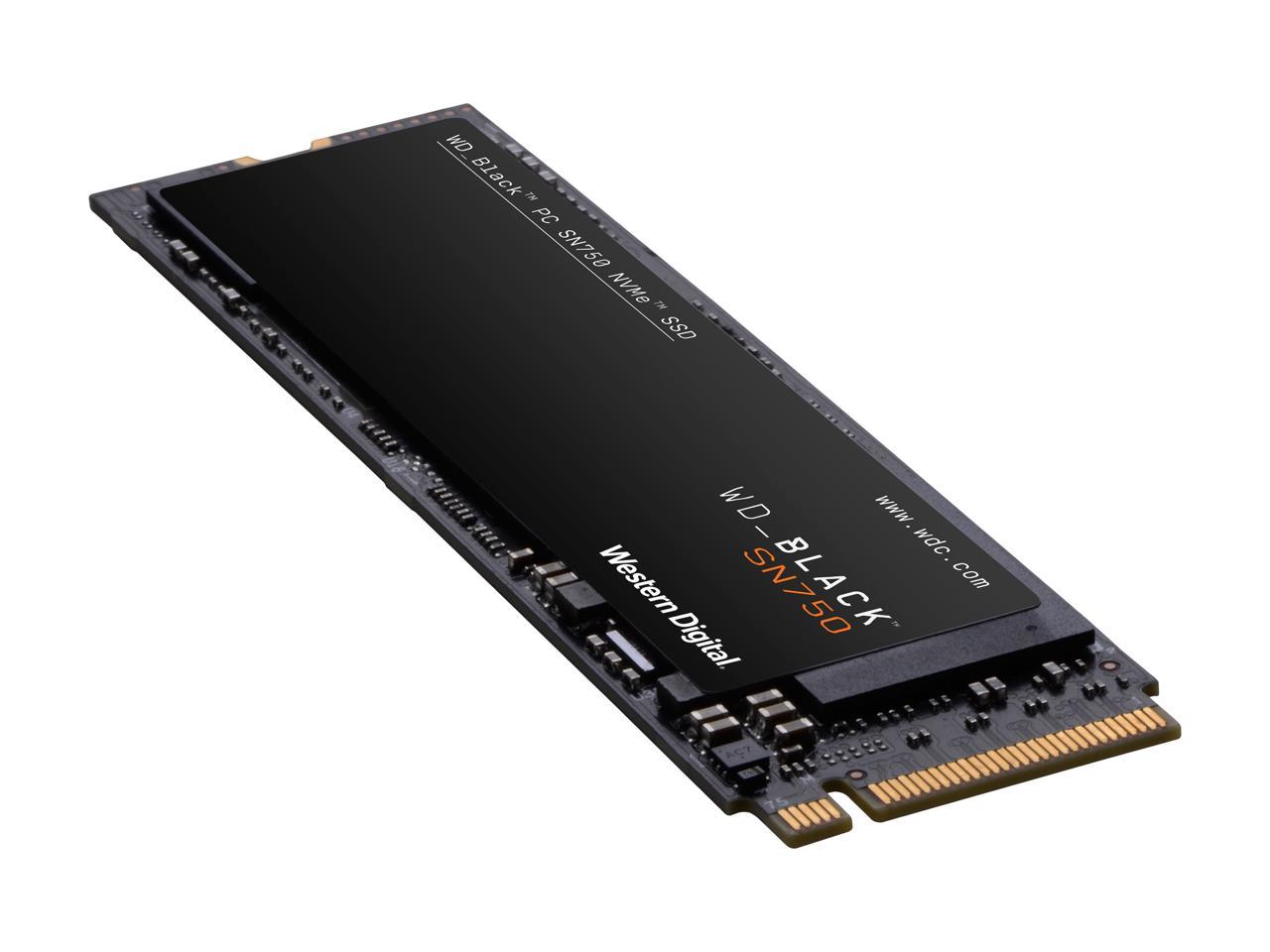 Western Digital WD BLACK SN750 NVMe M.2 2280 500GB PCI-Express 3.0 x4 64-layer 3D NAND Internal Solid State Drive (SSD) WDS500G3X0C
