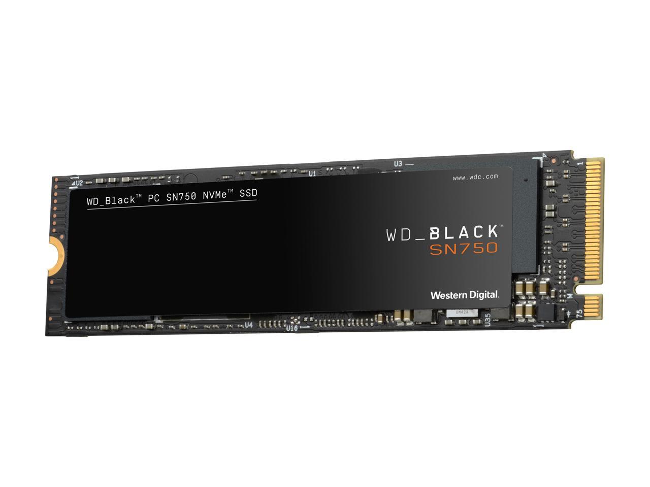 Western Digital WD BLACK SN750 NVMe M.2 2280 1TB PCI-Express 3.0 x4 64-layer 3D NAND Internal Solid State Drive (SSD) WDS100T3X0C
