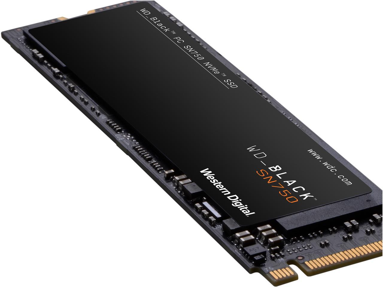 Western Digital WD BLACK SN750 NVMe M.2 2280 1TB PCI-Express 3.0 x4 64-layer 3D NAND Internal Solid State Drive (SSD) WDS100T3X0C