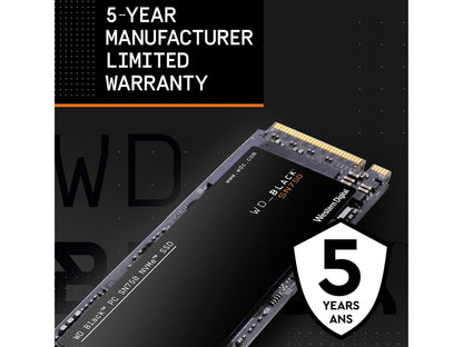 Western Digital WD BLACK SN750 NVMe M.2 2280 2TB PCI-Express 3.0 x4 64-layer 3D NAND Internal Solid State Drive (SSD) WDS200T3X0C