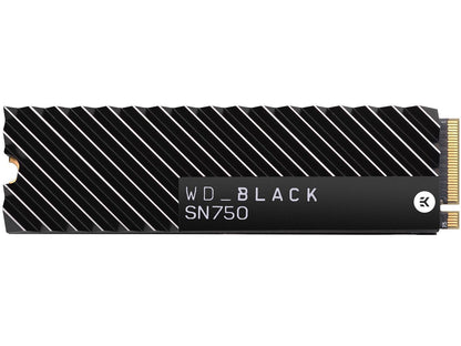 Western Digital WD BLACK SN750 NVMe M.2 2280 500GB PCI-Express 3.0 x4 64-layer 3D NAND Internal Solid State Drive (SSD) WDS500G3XHC W/ Heatsink