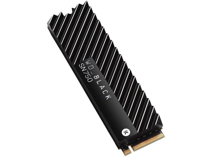 Western Digital WD BLACK SN750 NVMe M.2 2280 500GB PCI-Express 3.0 x4 64-layer 3D NAND Internal Solid State Drive (SSD) WDS500G3XHC W/ Heatsink