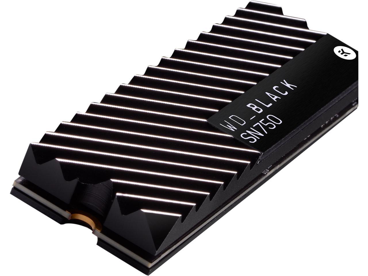 Western Digital WD BLACK SN750 NVMe M.2 2280 500GB PCI-Express 3.0 x4 64-layer 3D NAND Internal Solid State Drive (SSD) WDS500G3XHC W/ Heatsink