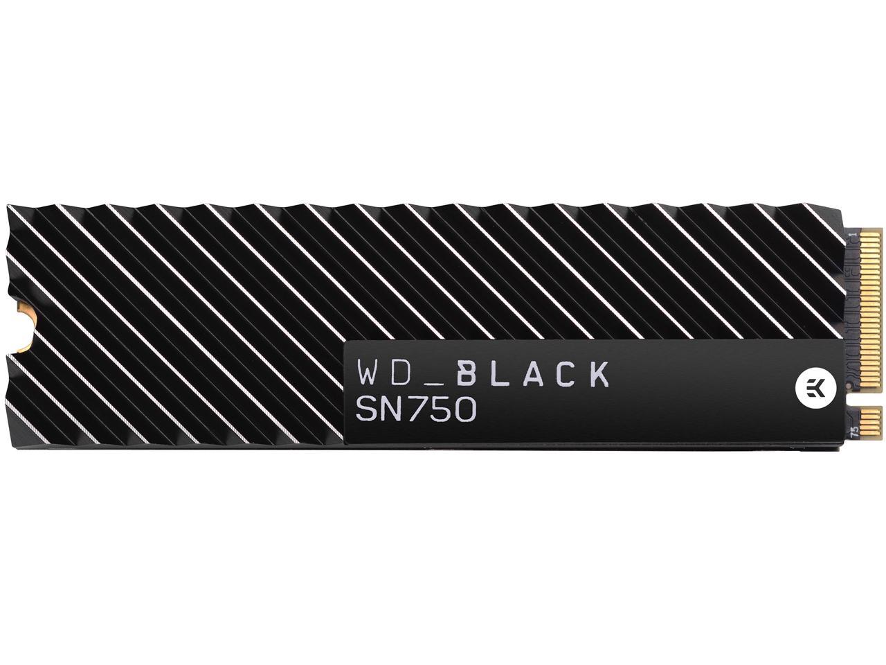 Western Digital WD BLACK SN750 NVMe M.2 2280 1TB PCI-Express 3.0 x4 64-layer 3D NAND Internal Solid State Drive (SSD) WDS100T3XHC W/ Heatsink