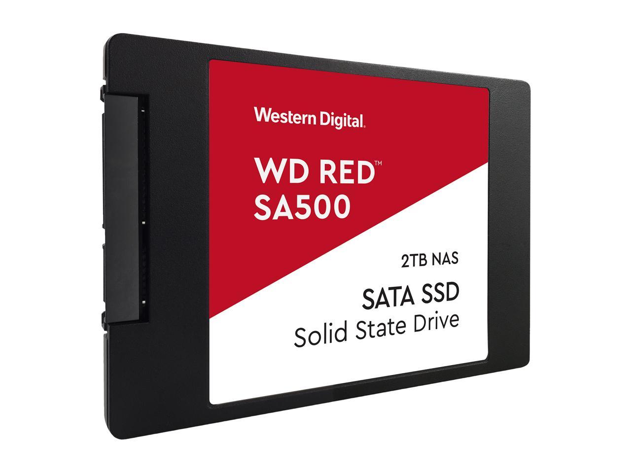 Western Digital WD Red SA500 2.5" 2TB SATA III 3D NAND Internal Solid State Drive (SSD) WDS200T1R0A