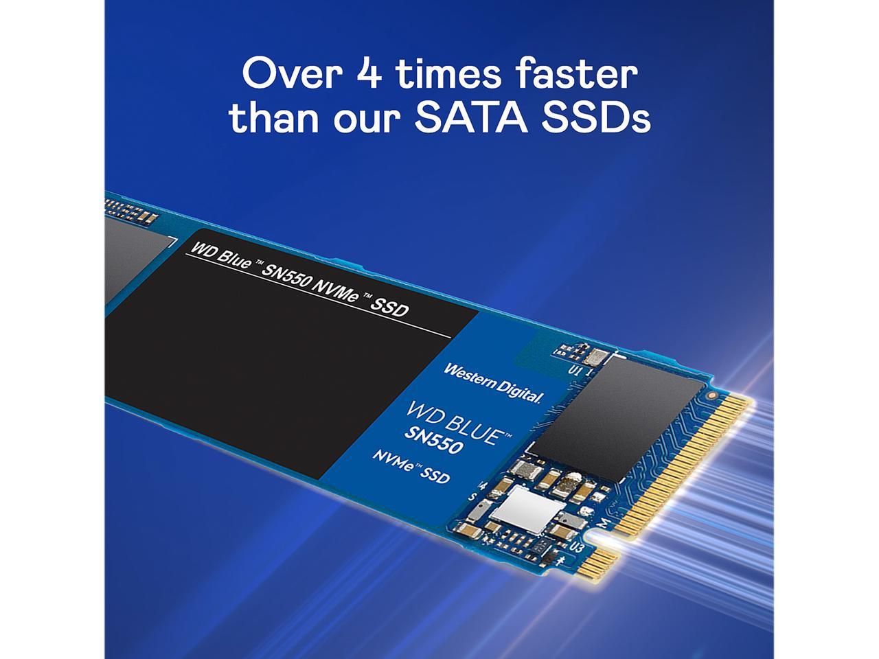 Western Digital WD Blue SN550 NVMe M.2 2280 1TB PCI-Express 3.0 x4 3D NAND Internal Solid State Drive (SSD) WDS100T2B0C