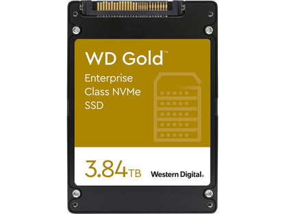 Western Digital Gold WDS384T1D0D 2.5" U.2 3.84TB PCI-Express 3.1 x4, NVMe 1.3 Enterprise Solid State Drive