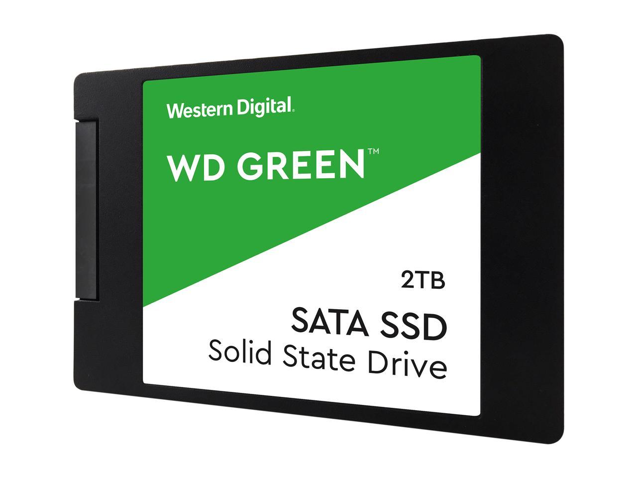 WD Green 2TB Internal SSD Solid State Drive - SATA 6Gb/s 2.5 Inch - WDS200T2G0A