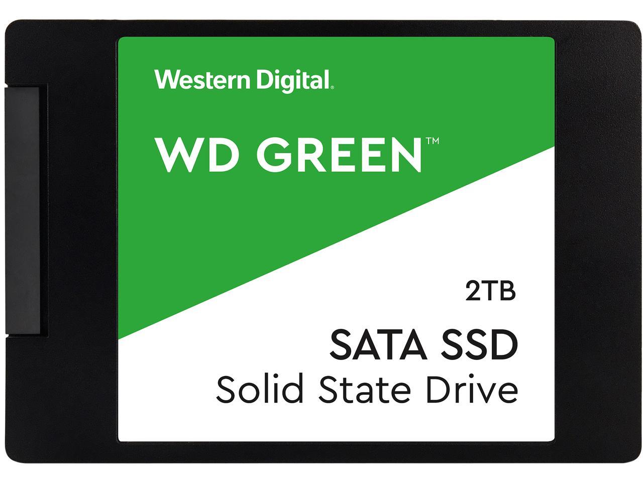 WD Green 2TB Internal SSD Solid State Drive - SATA 6Gb/s 2.5 Inch - WDS200T2G0A