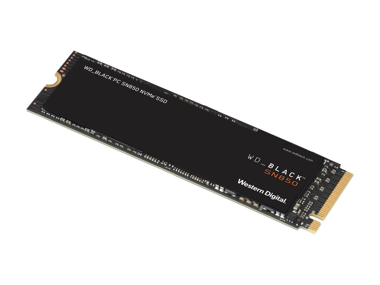 Western Digital WD BLACK SN850 NVMe M.2 2280 2TB PCI-Express 4.0 x4 3D NAND Internal Solid State Drive (SSD) WDS200T1X0E