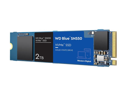 Western Digital Blue SN550 NVMe M.2 2280 2TB PCI-Express 3.0 x4 3D NAND Internal Solid State Drive (SSD) WDS200T2B0C