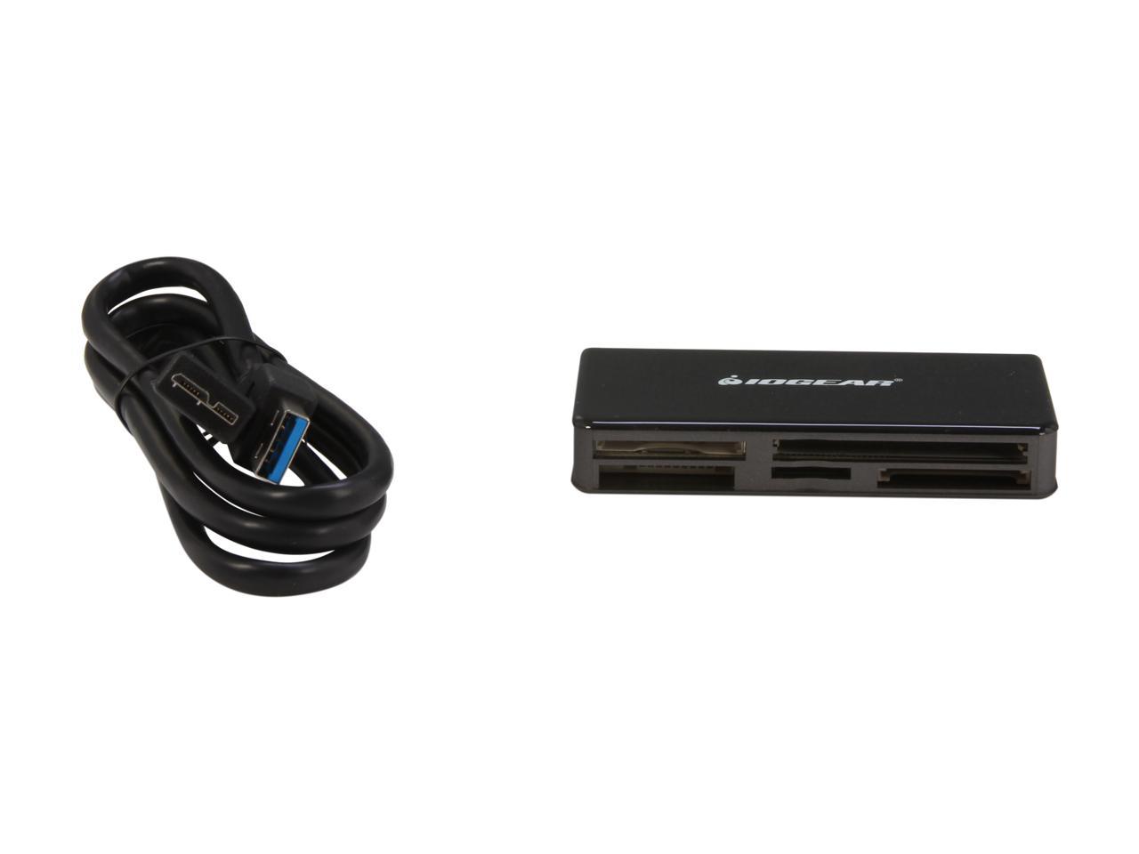 IOGEAR GFR381 SuperSpeed USB 3.0 Support Compact Flash/ Micro Drive/ SD/ SDHC/ SDXC/ Olympus DC and XD Card/ microSD/ microSDHC/ microSDXC/ Memory Stick/ M2 Multi-Card Reader / Writer