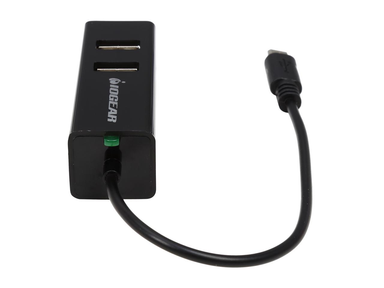 IOGEAR GOFRH202 USB OTG Android Card Reader & Hub