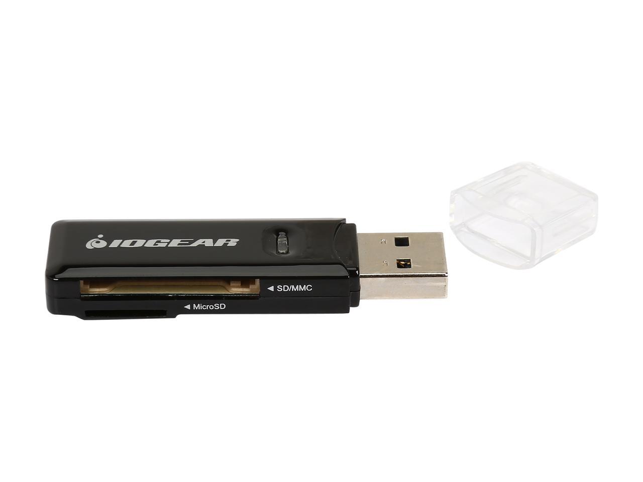 IOGEAR GFR305SD Flash Reader USB 3.0 Compact USB 3.0 SDXC/MicroSDXC Card Reader/Writer