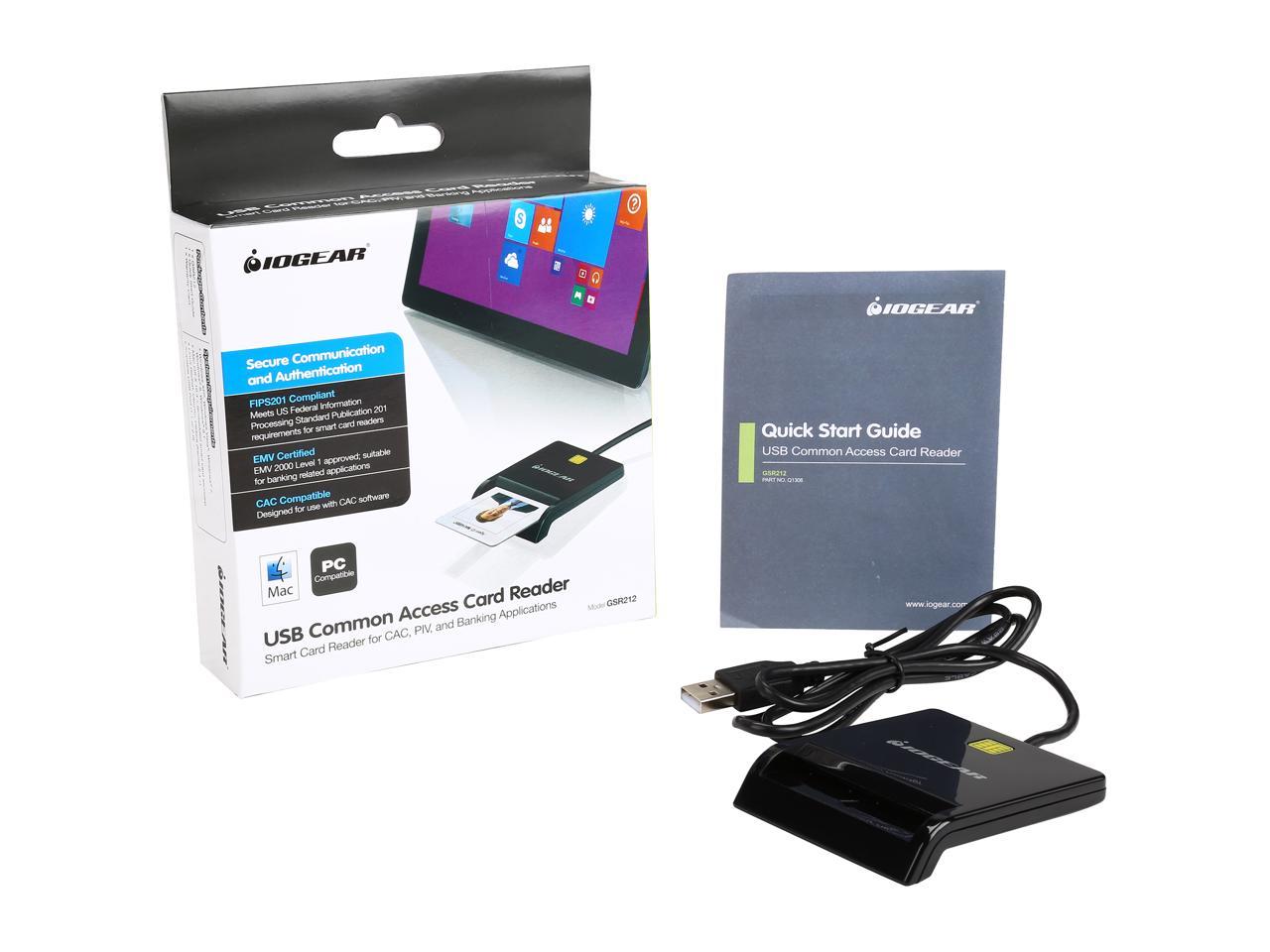 IOGEAR GSR212 USB Common Access Card Reader (Non-TAA)