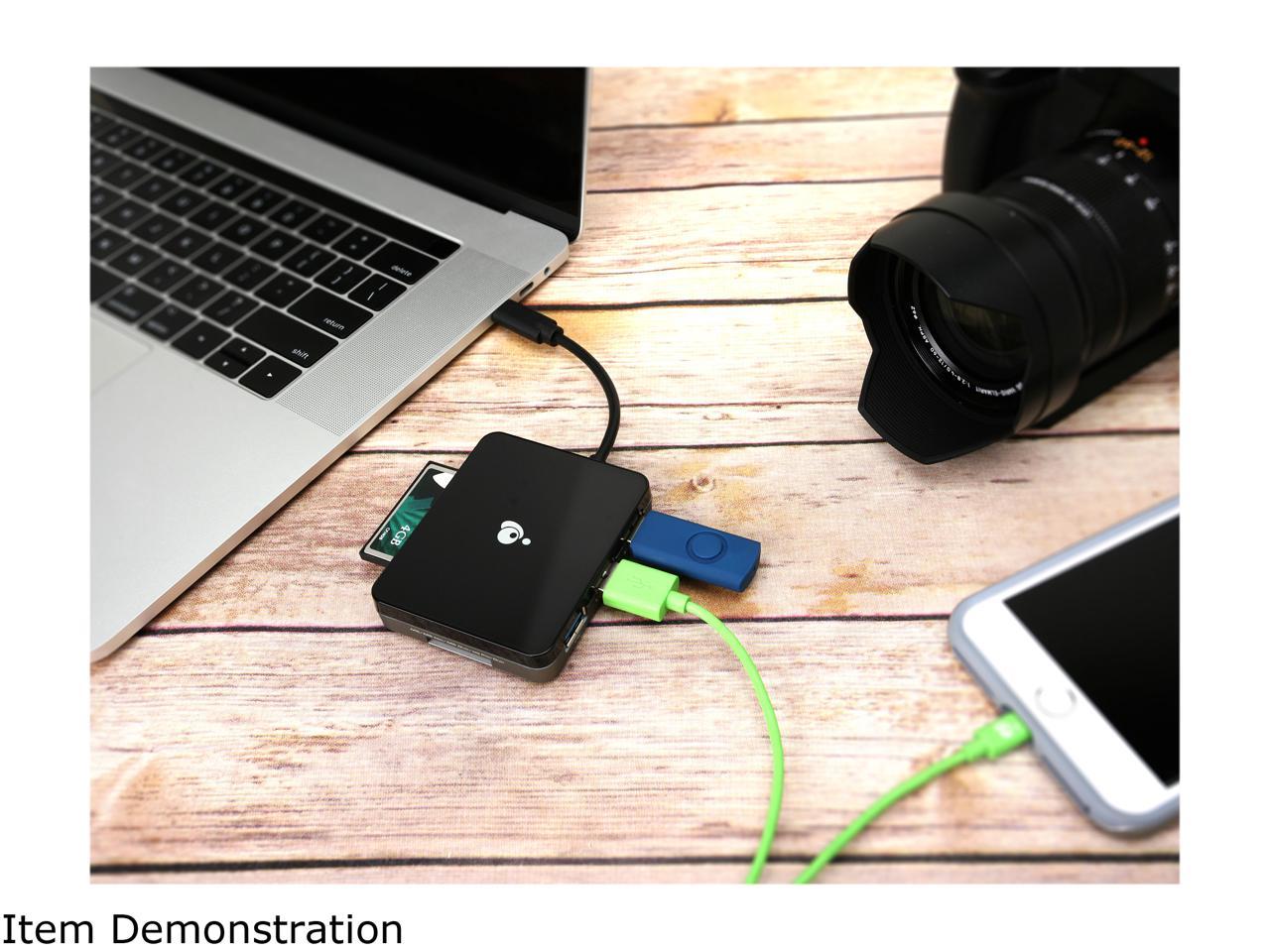 IOGEAR GUH3C37SD USB-C Hub with Multi-Memory Card Reader