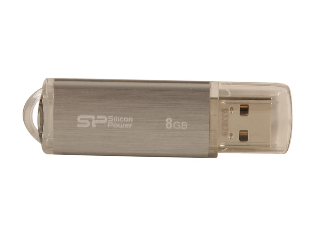 Silicon Power Ultima II-I Series 8GB USB 2.0 Flash Drive Model SP008GBUF2M01V1S