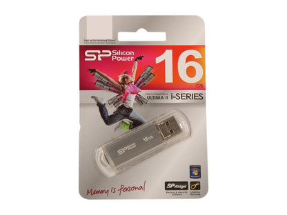 Silicon Power Ultima II-I Series 16GB USB 2.0 Flash Drive Model SP016GBUF2M01V1S