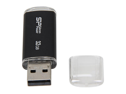 Silicon Power Ultima II-I Series 32GB USB 2.0 Flash Drive (Black) Model SP032GBUF2M01V1K