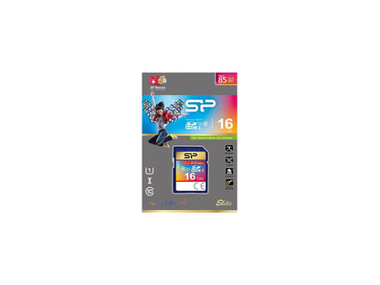 Silicon Power 16GB Elite SDHC UHS-I/U1 Class 10 Memory Card , Speed Up to 85MB/s (SP016GBSDHAU1V10)