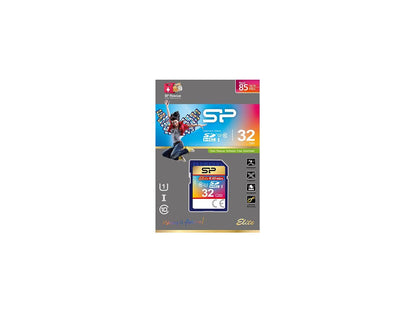 Silicon Power 32GB Elite SDHC UHS-I/U1 Class 10 Memory Card , Speed Up to 85MB/s (SP032GBSDHAU1V10)