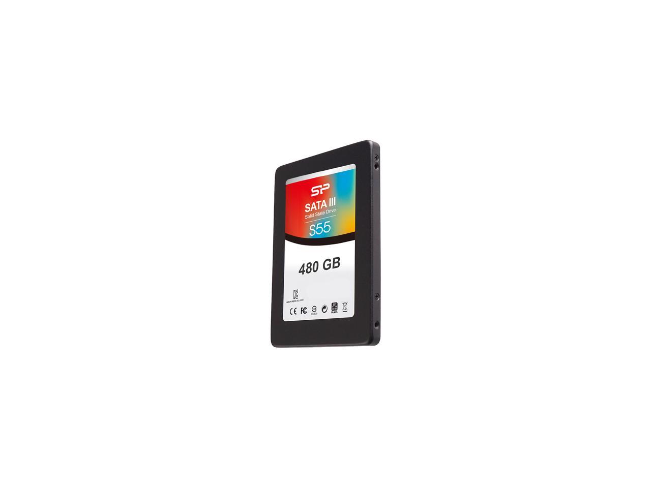 Silicon Power Slim S55 2.5" 480GB SATA III TLC Internal Solid State Drive (SSD) SP480GBSS3S55S25
