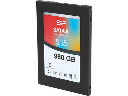 Silicon Power Slim S55 2.5" 960GB SATA III TLC Internal Solid State Drive (SSD) SP960GBSS3S55S25