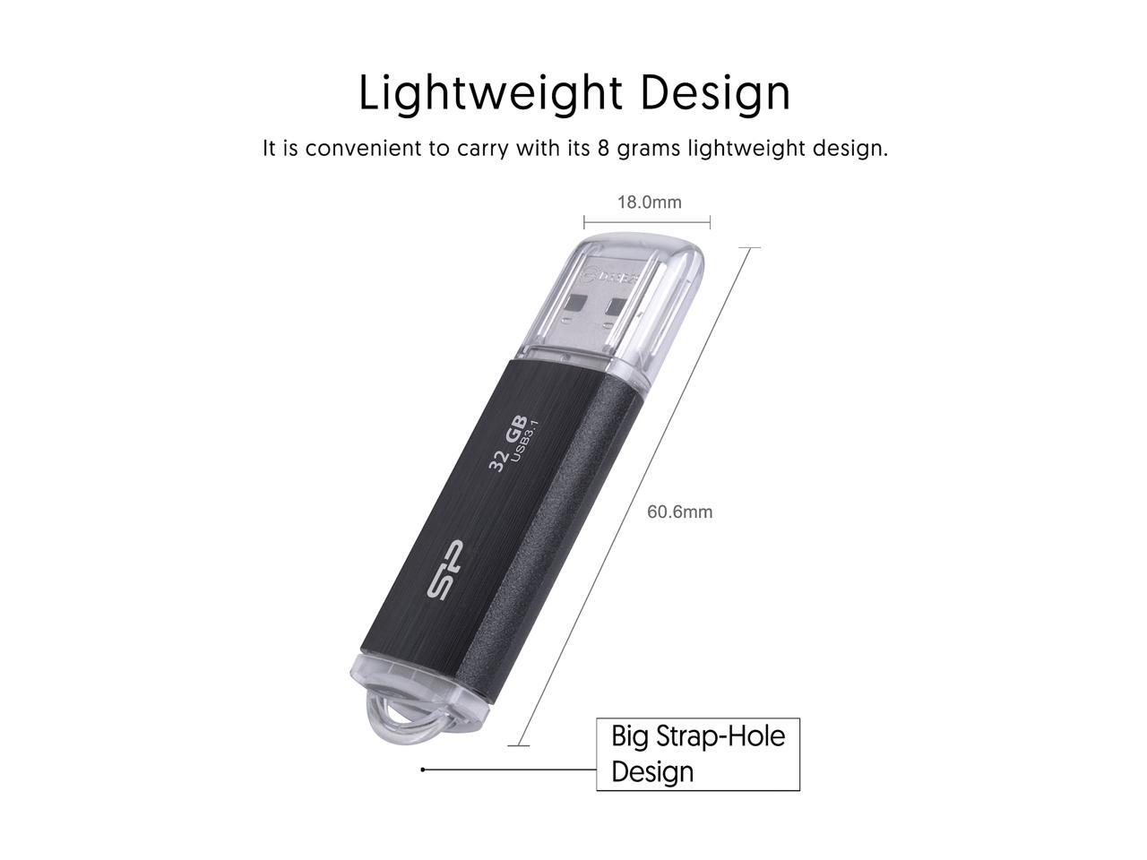 Silicon Power 32GB Blaze B02 USB 3.1 Flash Drive (SP032GBUF3B02V1K)