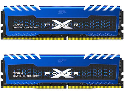 Silicon Power 16GB (2 x 8GB) DDR4 3200 (PC4 25600) 288-Pin XPOWER Turbine DDR4 SDRAM Desktop Memory Model SP016GXLZU320BDA