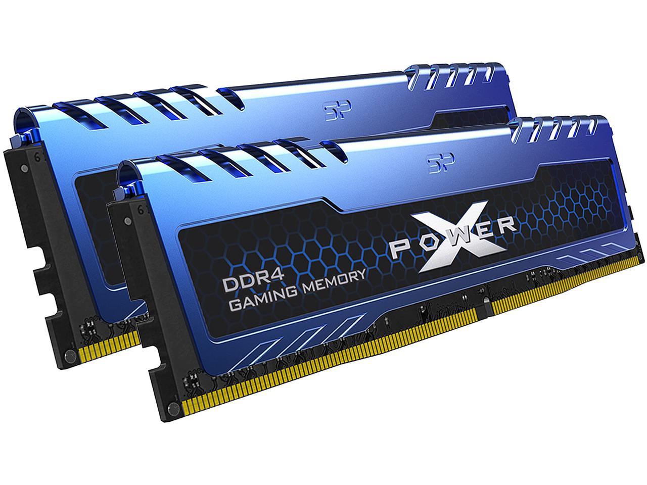 Silicon Power 32GB (2 x 16GB) DDR4 3200 (PC4 25600) 288-Pin XPOWER Turbine DDR4 SDRAM Desktop Memory Model SP032GXLZU360BDA