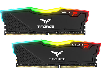 Team T-Force Delta RGB 8GB (2 x 4GB) 288-Pin DDR4 SDRAM DDR4 3000 (PC4 24000) Desktop Memory Model TF3D48G3000HC16CDC01