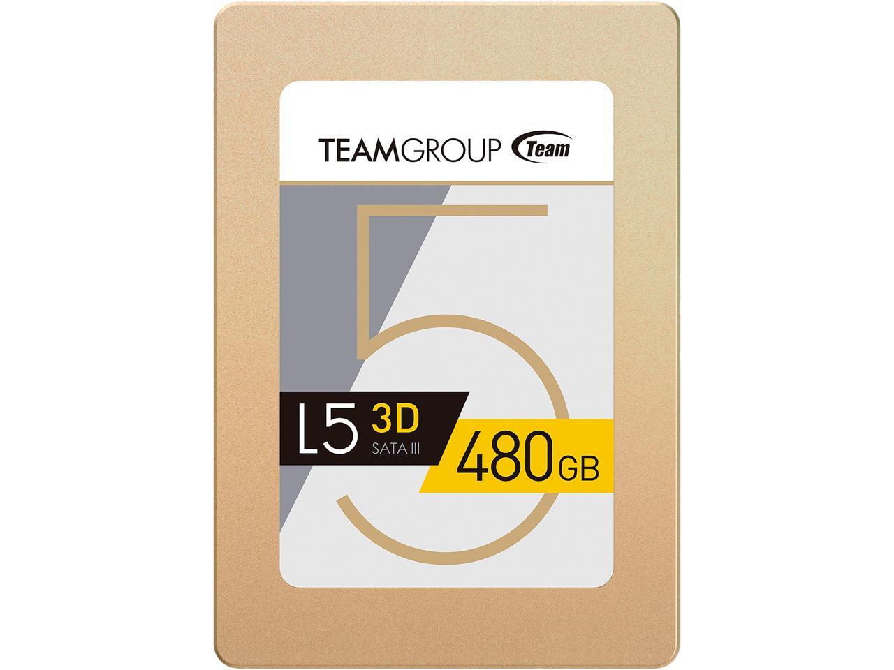 Team Group L5 3D 2.5" 480GB SATA III 3D NAND Internal Solid State Drive (SSD) T253TD480G3C101
