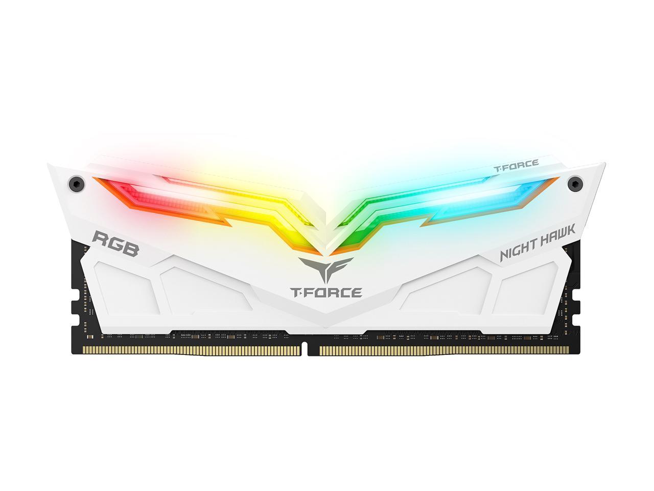 Team T-Force Night Hawk RGB 32GB (2 x 16GB) 288-Pin DDR4 SDRAM DDR4 3000 (PC4 24000) Desktop Memory Model TF2D432G3000HC16CDC01