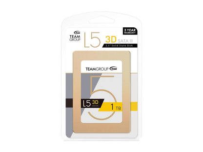 Team Group L5 3D 2.5" 1TB SATA III 3D NAND Internal Solid State Drive (SSD) T253TD001T3C101