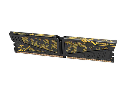 Team T-FORCE VULCAN TUF Gaming Alliance 16GB (2 x 8GB) 288-Pin DDR4 SDRAM DDR4 2400 (PC4 19200) Desktop Memory Model TLTYD416G2400HC14DC01