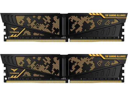 Team T-FORCE VULCAN TUF Gaming Alliance 32GB (2 x 16GB) 288-Pin DDR4 SDRAM DDR4 3000 (PC4 24000) Desktop Memory Model TLTYD432G3000HC16CDC01