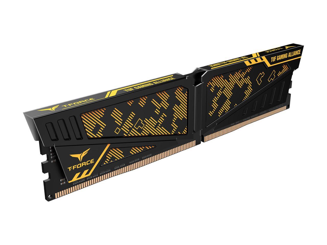 Team T-FORCE VULCAN TUF Gaming Alliance 32GB (2 x 16GB) 288-Pin DDR4 SDRAM DDR4 3000 (PC4 24000) Desktop Memory Model TLTYD432G3000HC16CDC01