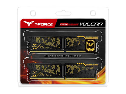 Team T-FORCE VULCAN TUF Gaming Alliance 16GB (2 x 8GB) 288-Pin DDR4 SDRAM DDR4 3600 (PC4 28800) Desktop Memory Model TLTYD416G3600HC19ADC01