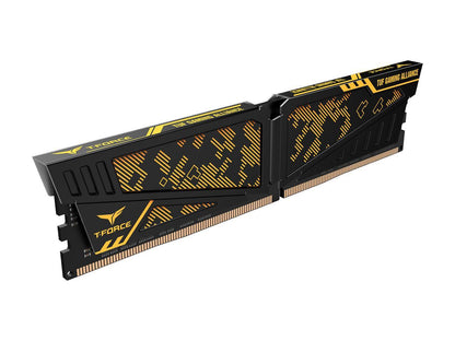 Team T-FORCE VULCAN TUF Gaming Alliance 32GB (2 x 16GB) 288-Pin DDR4 SDRAM DDR4 3600 (PC4 28800) Intel XMP 2.0 Desktop Memory Model TLTYD432G3600HC19ADC01