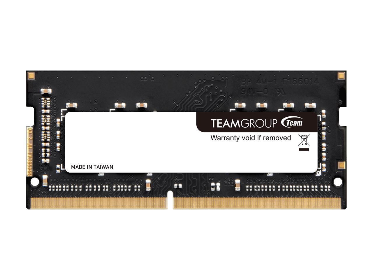 Team T-Force Vulcan 8GB (2 x 4GB) 260-Pin DDR4 SO-DIMM DDR4 2666 (PC4 21300) Laptop Memory Model TLRD48G2666HC18FDC-S01