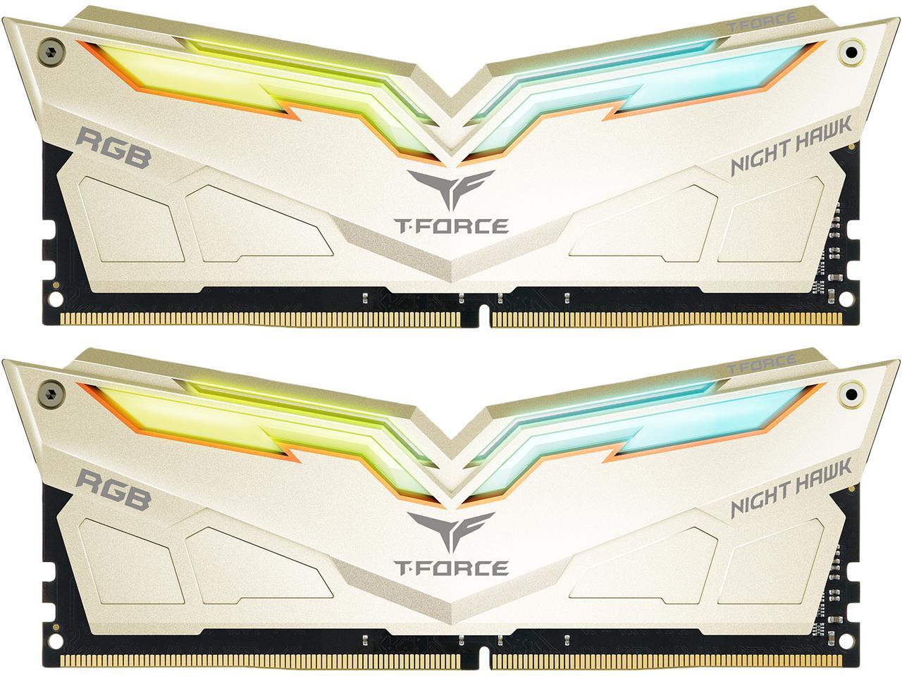 Team T-FORCE NIGHT HAWK Legend RGB 16GB (2 x 8GB) 288-Pin DDR4 SDRAM DDR4 3466 (PC4 27728) Desktop Memory Model TF7D416G3466HC16CDC01