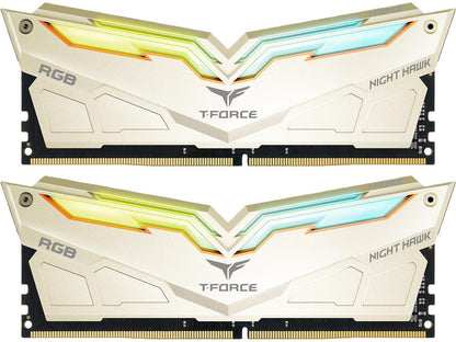 Team T-FORCE NIGHT HAWK Legend RGB 16GB (2 x 8GB) 288-Pin DDR4 SDRAM DDR4 3200 (PC4 25600) Desktop Memory Model TF7D416G3200HC14ADC01