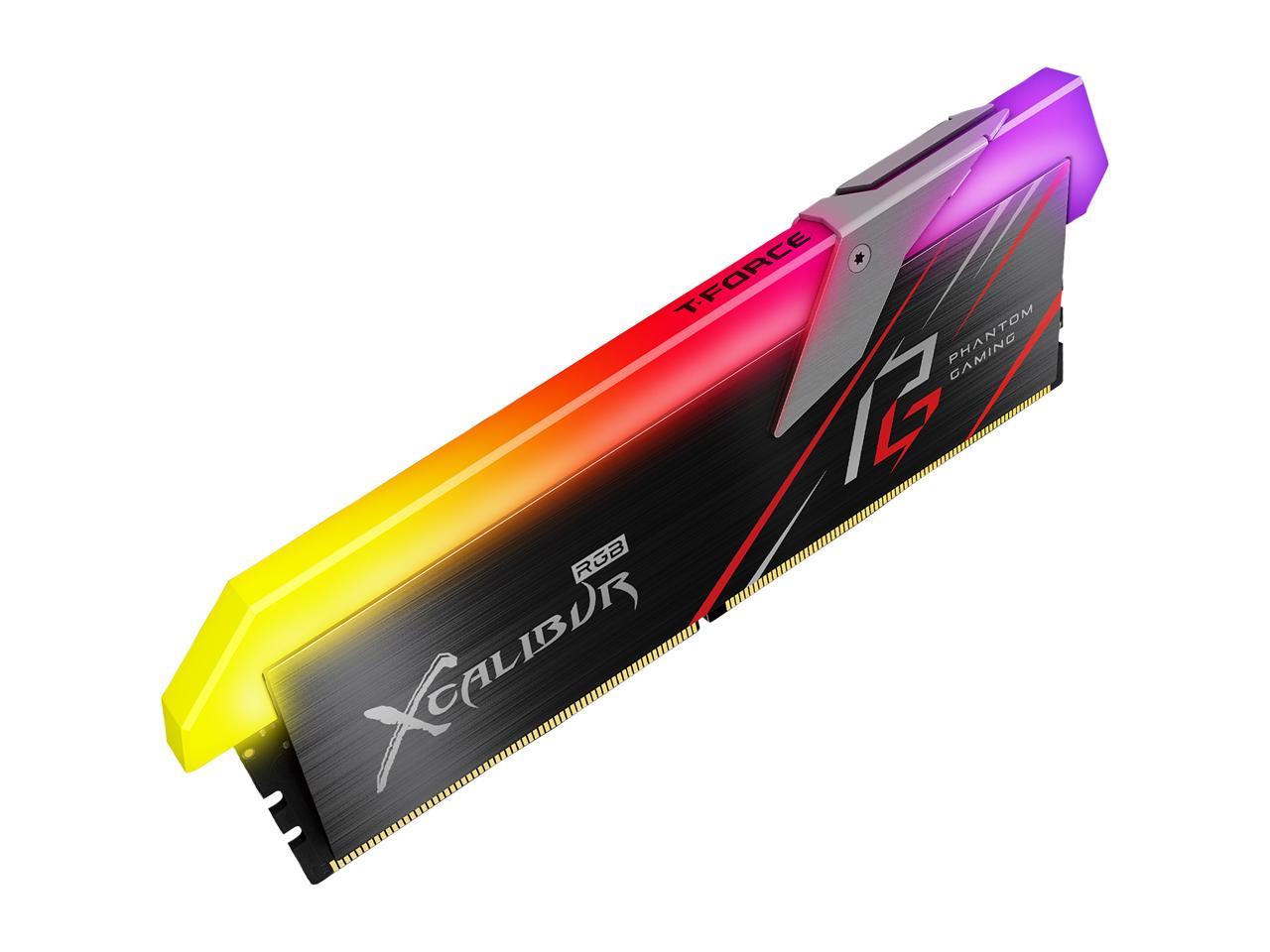 Team XCALIBUR Phantom Gaming RGB 16GB (2 x 8GB) 288-Pin DDR4 SDRAM DDR4 3200 (PC4 25600) Desktop Memory Model TF8D416G3200HC16CDC01