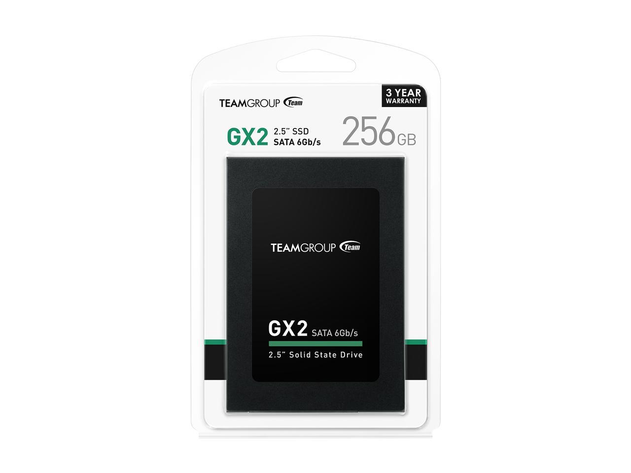 Team GX2 2.5" 256GB SATA III Internal Solid State Drive (SSD) T253X2256G0C101